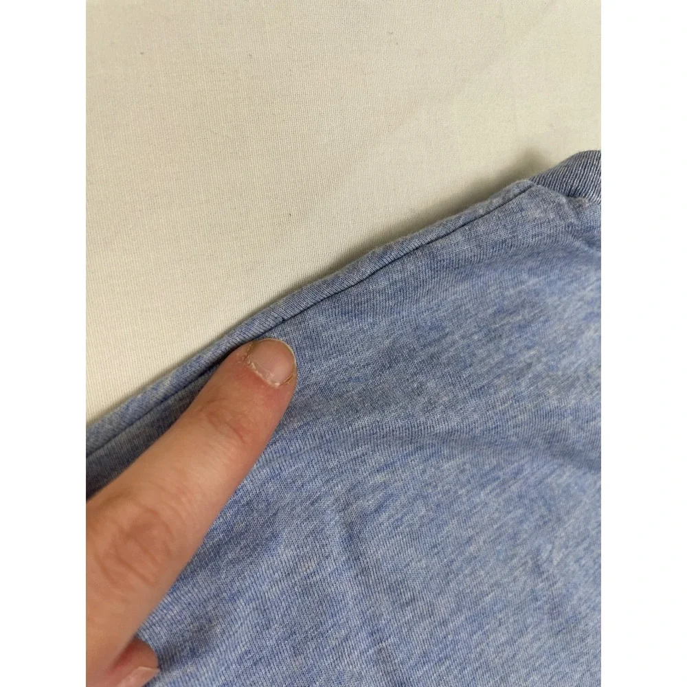 Polo Ralph Lauren Mens Custom Slim Fit T-shirt Light Blue Heather‎ L Pony Logo